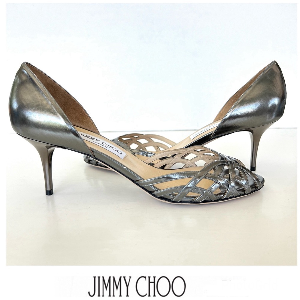 Jimmy Choo Silver Sandals